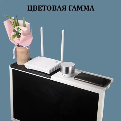 Hot Selling Computer  TV Screen Storage Rack  Wireless Router  SetTop Box Shelf NoDrill NonSlip Bra 3