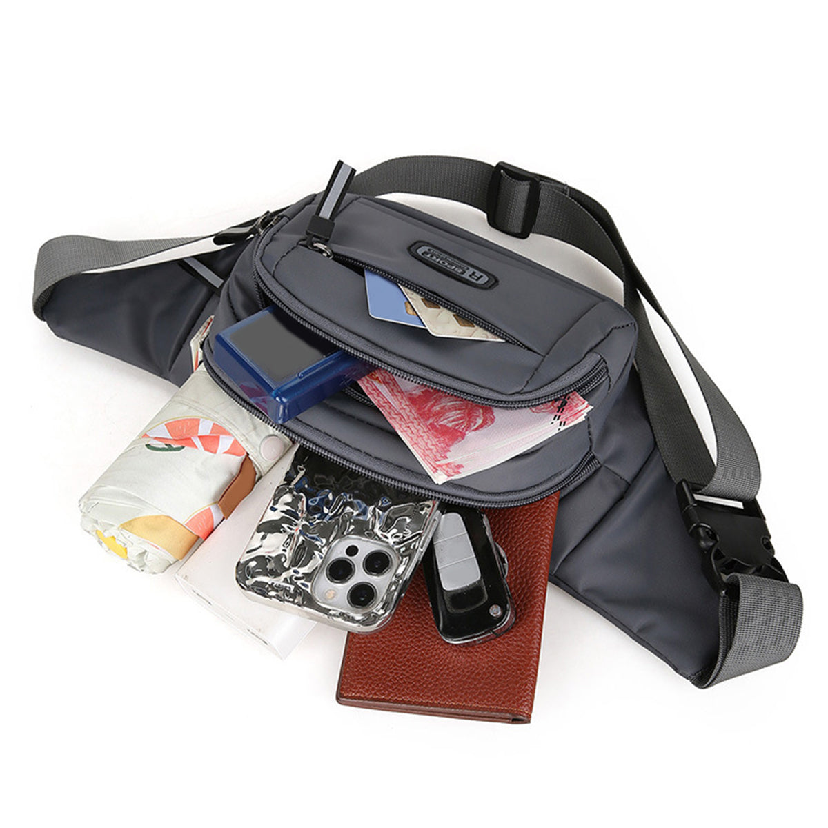 Mens Canvas Fit Waistpack Mobile AntiTheft Sports Running Belt For Outdoor Leisure  Travel 4