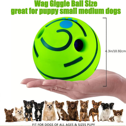 Glow-in-the-Dark Giggle Ball for Dogs – Interactive Sound Toy for Active Play & Attention