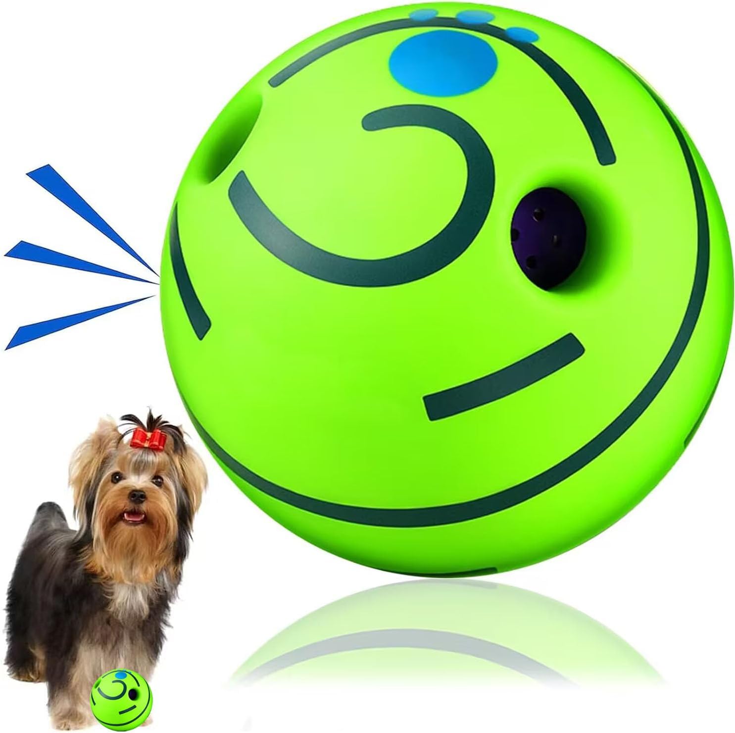 GlowintheDark Giggle Ball For Dogs  Interactive Sound Toy For Active Play  Attention 6