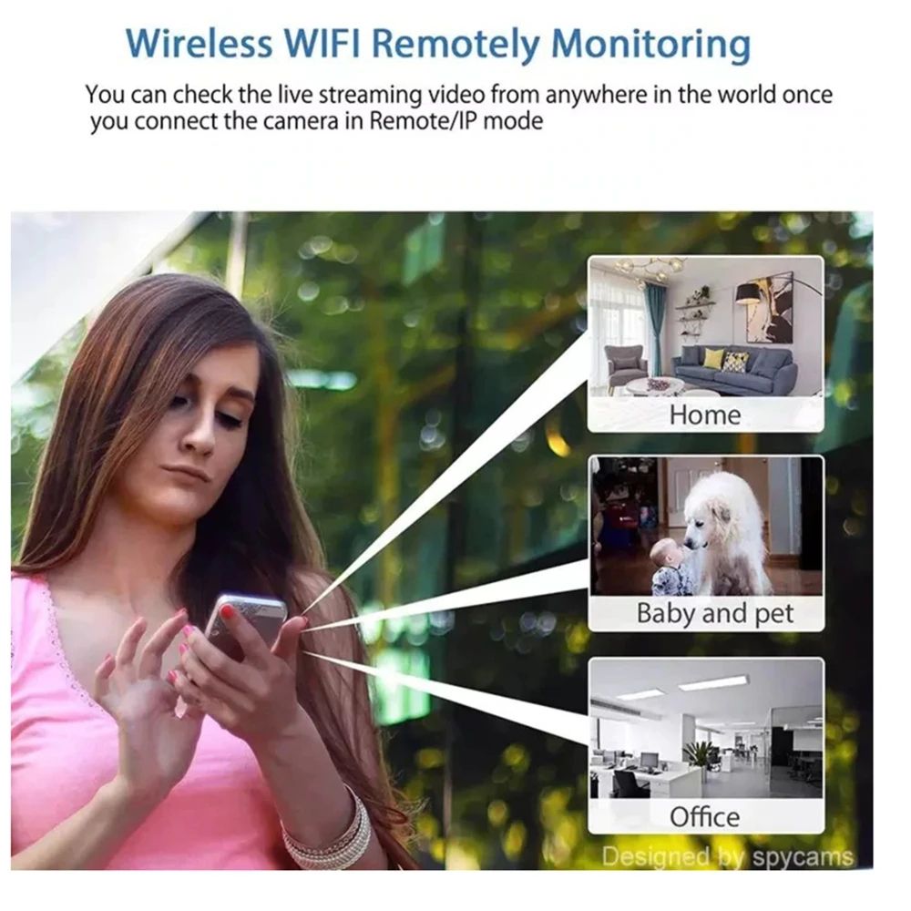 X5 Mini Camera HD 1080P WiFi Compact Wireless Security Cam With Night Vision  Loop Recording  Ideal 1