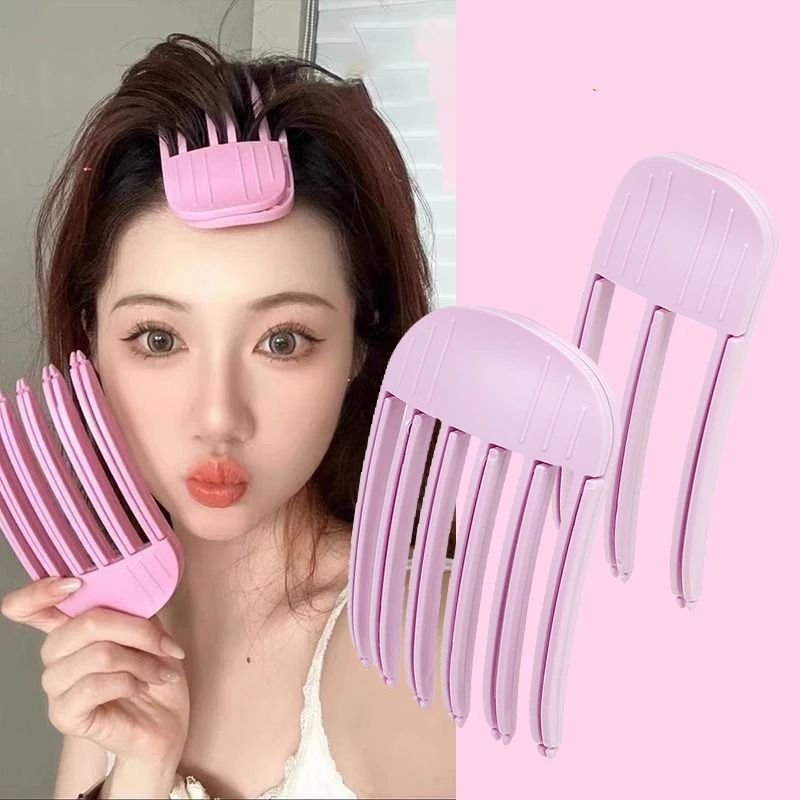 Fluffy Hairpin Curling Bangs Clips – Volumizing Hair Root Clips for Women Heatless Hair Roller for Natural Curls
