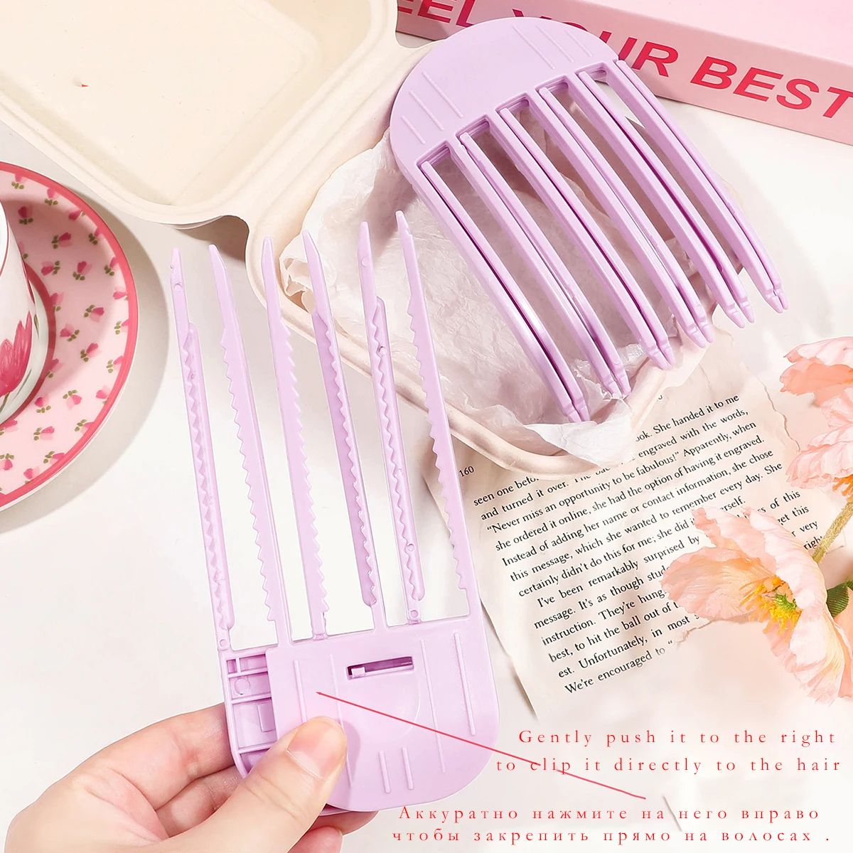 Fluffy Hairpin Curling Bangs Clips  Volumizing Hair Root Clips For Women Heatless Hair Roller For N 3