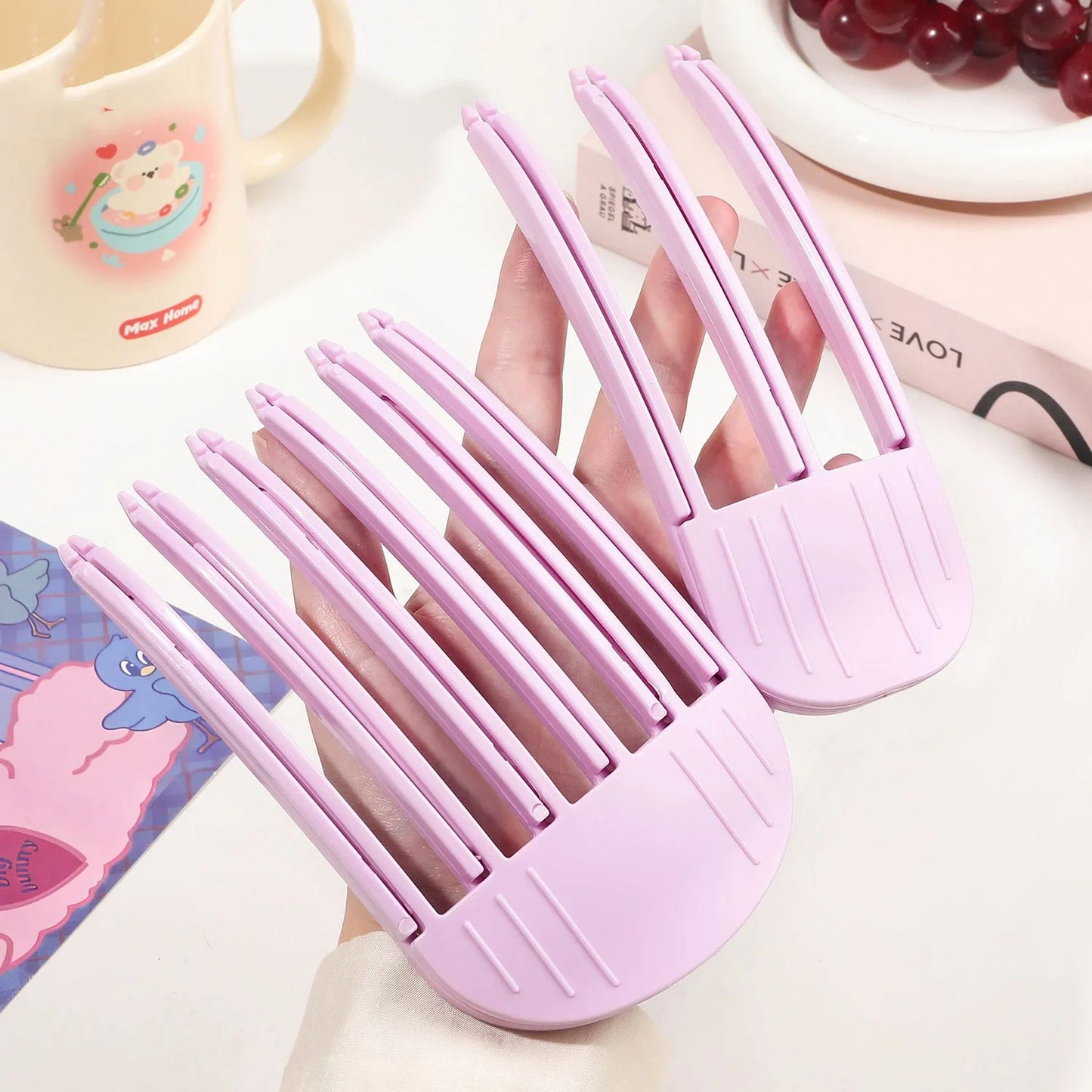 Fluffy Hairpin Curling Bangs Clips  Volumizing Hair Root Clips For Women Heatless Hair Roller For N 4