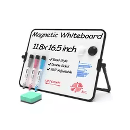 Portable Dry Erase Whiteboard With Stand A3A4 Sizes For Desk Classroom  Presentations 4