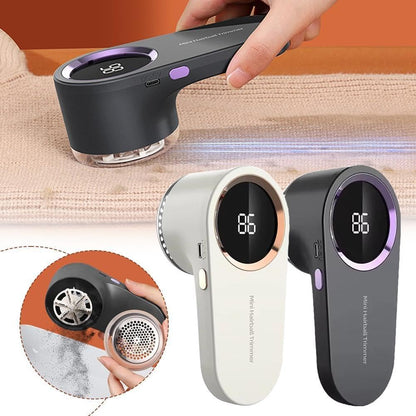 Rechargeable Fabric Shaver With LED Display  Electric Lint  Fuzz Remover For Sweaters Clothing  Uph 1