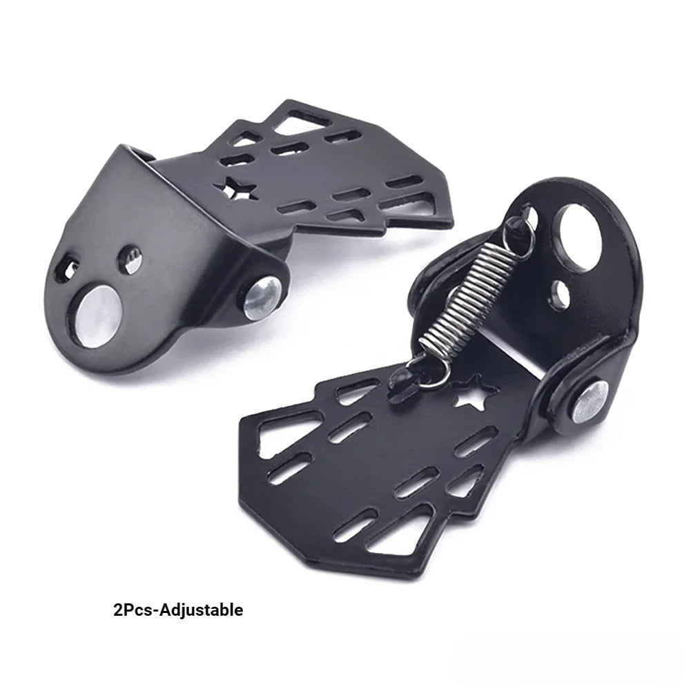 Bike Rear Foot Pedals Set HeavyDuty Cycling Footrests For Passenger Comfort Mounts On Rear Wheel Ax 8