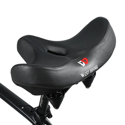 BIKING Ergonomic Soft Bicycle Saddle – Wide, Thick Cushion Pad for MTB & Road Bikes Comfortable, Breathable Cycling Seat