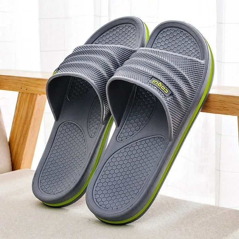 Soft EVA Men NonSlip Bathroom Slippers Lightweight Comfortable Indoor  Outdoor Summer Footwear 1