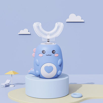 Kids U Shaped Electric Toothbrush 360 Smart Cartoon Silicone Toothbrush Rechargeable  Sonic For Chi 3