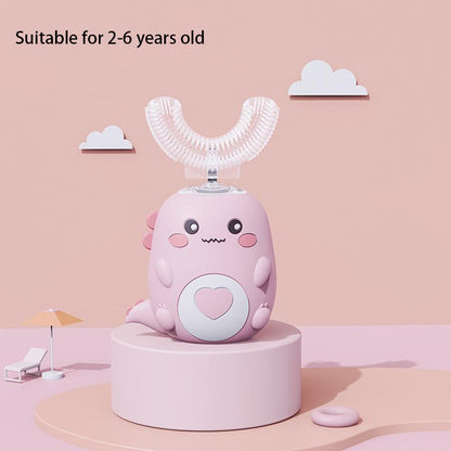 Kids U Shaped Electric Toothbrush 360 Smart Cartoon Silicone Toothbrush Rechargeable  Sonic For Chi 6