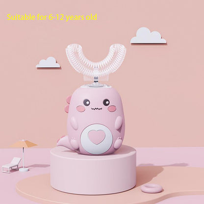 Kids U Shaped Electric Toothbrush 360 Smart Cartoon Silicone Toothbrush Rechargeable  Sonic For Chi 8