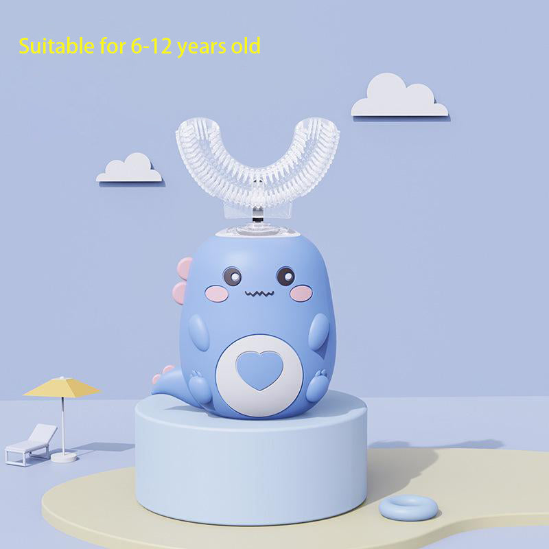 Kids U Shaped Electric Toothbrush 360 Smart Cartoon Silicone Toothbrush Rechargeable  Sonic For Chi 9