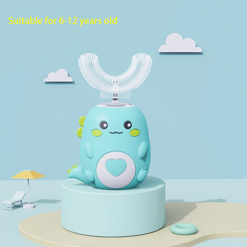 Kids U Shaped Electric Toothbrush 360 Smart Cartoon Silicone Toothbrush Rechargeable  Sonic For Chi 11