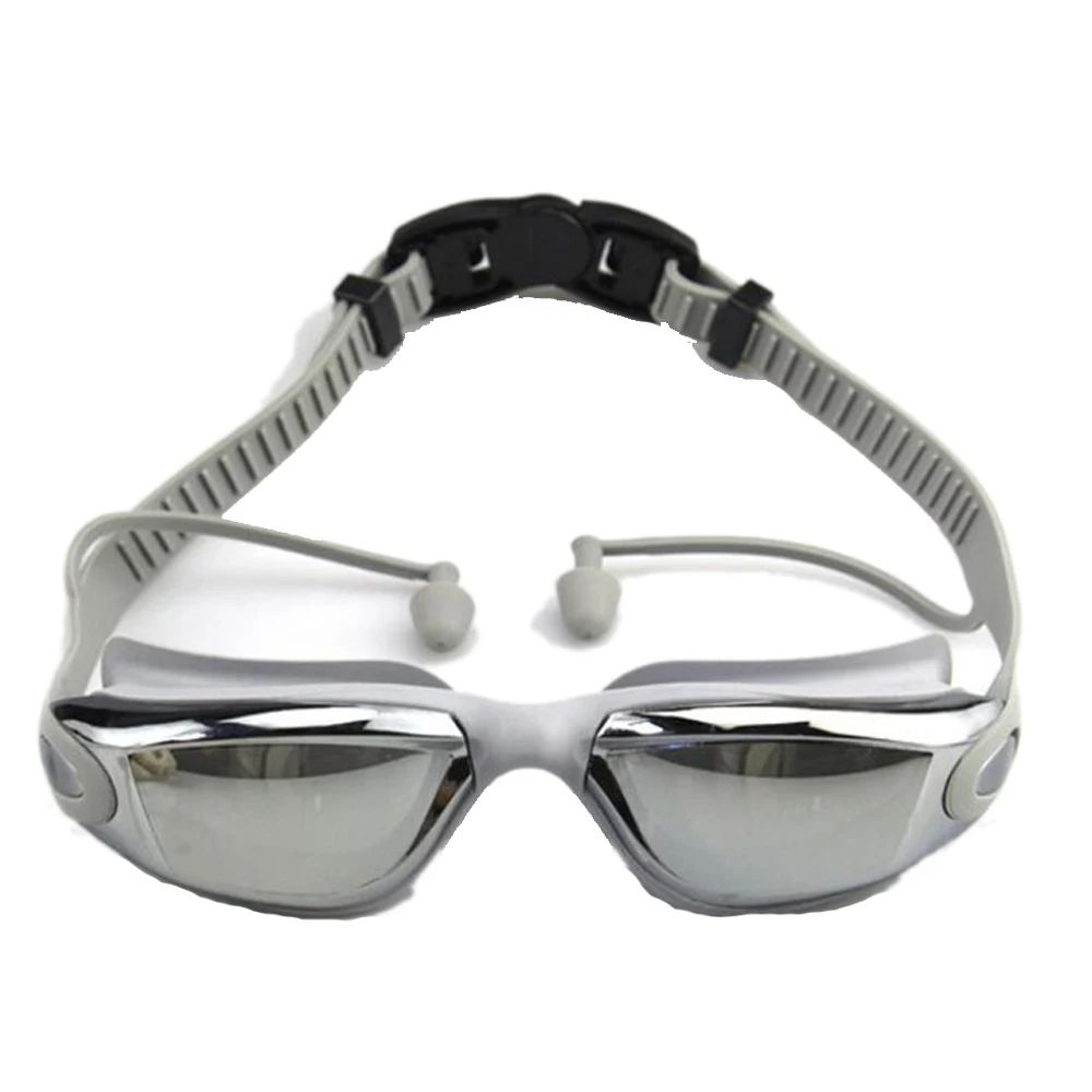 Swimming Goggles Adults Swim Glasses With Earplug For Men Women AntiFog Waterproof Swim Eyewear For 1