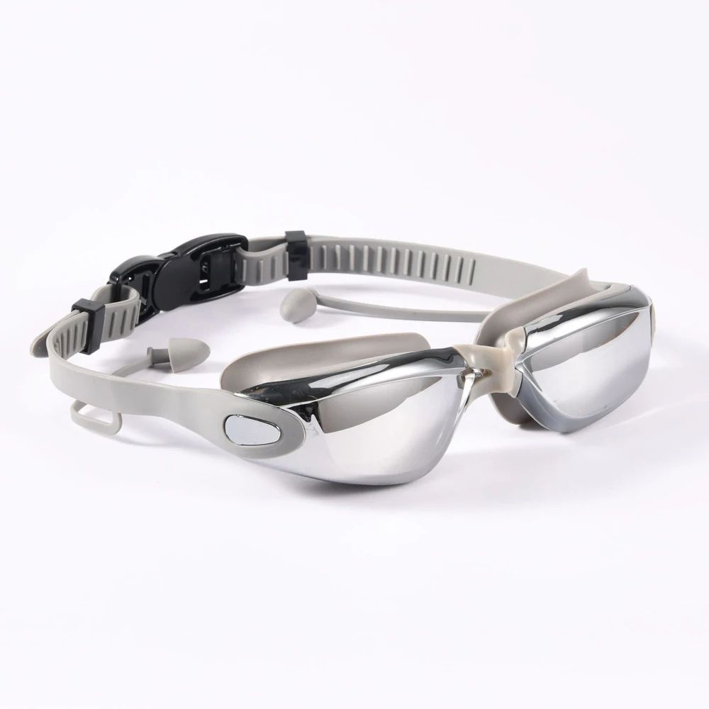 Swimming Goggles Adults Swim Glasses With Earplug For Men Women AntiFog Waterproof Swim Eyewear For 3