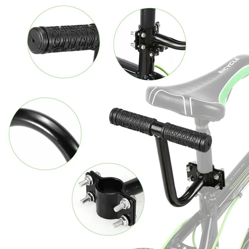 Bicycle Rear Seat Cushion  PU Leather WaterResistant Soft Padding With Backrest For Children  Fits  2