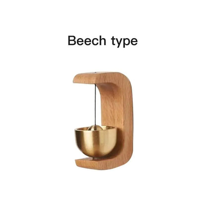 Magnetic Dopamine Windbell Beech  Walnut Copper Bell For Home Entry Car Door Reminder And Decorativ