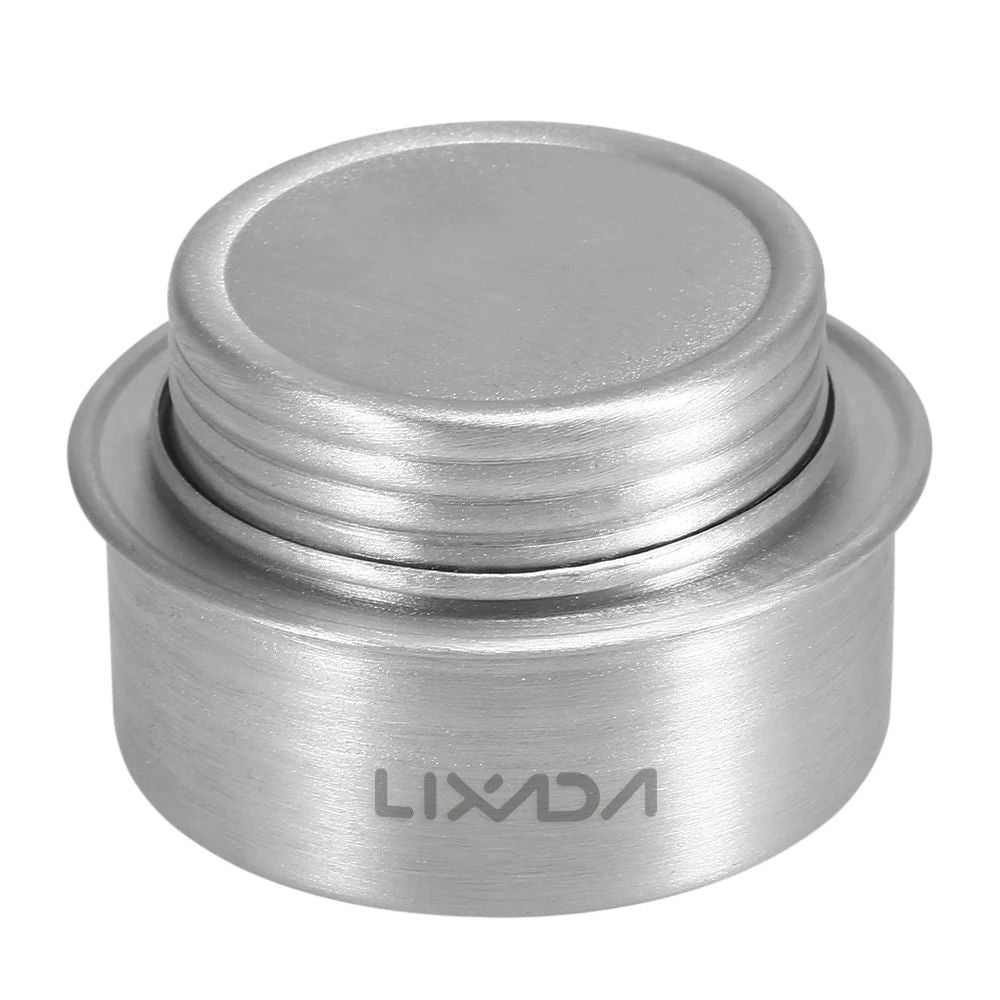 Camping Stove Portable Mini Aluminum Alcohol Stove With Lid Ultralight Outdoor Cooking Gear For Hik 2