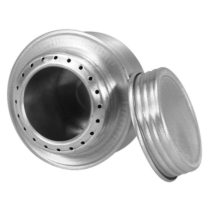 Camping Stove Portable Mini Aluminum Alcohol Stove With Lid Ultralight Outdoor Cooking Gear For Hik 3