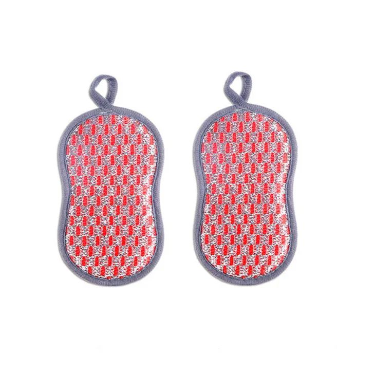 Premium Kitchen Cleaning Sponge Double Sided Sponge Scrubber For Dishwashing Scouring Pad Dish Clot 8