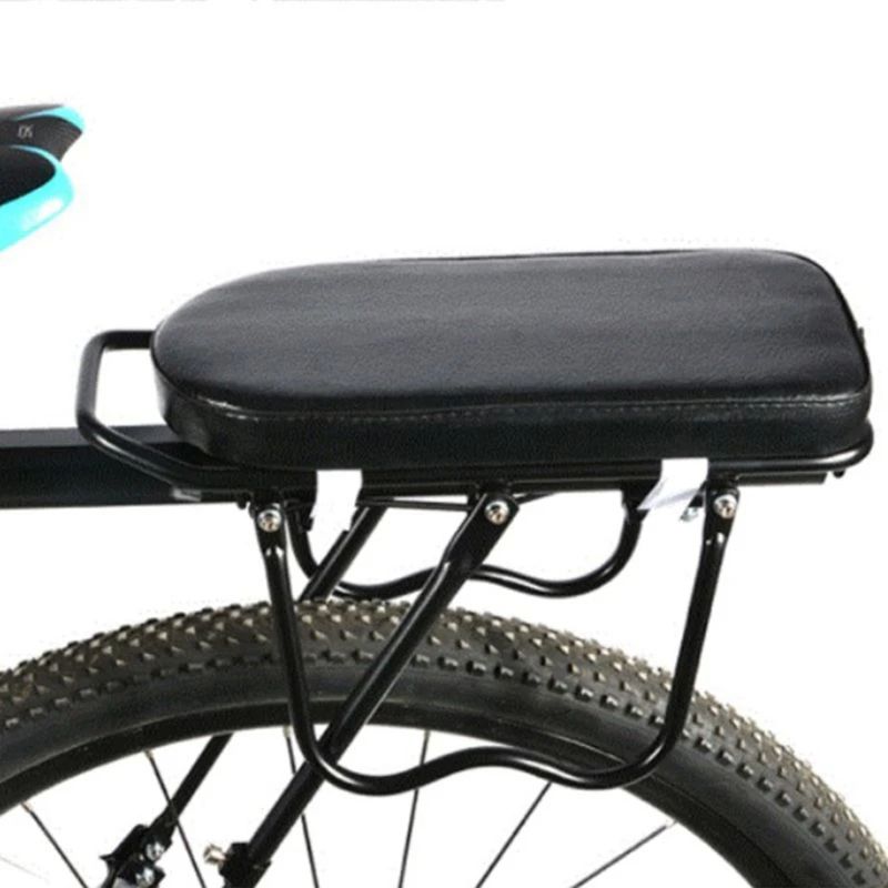 Mountain Bicycle Rear Cushion Backrest Seat for Passenger, Electric Bike Childrens Seat Pad with Foot Pedal Combination