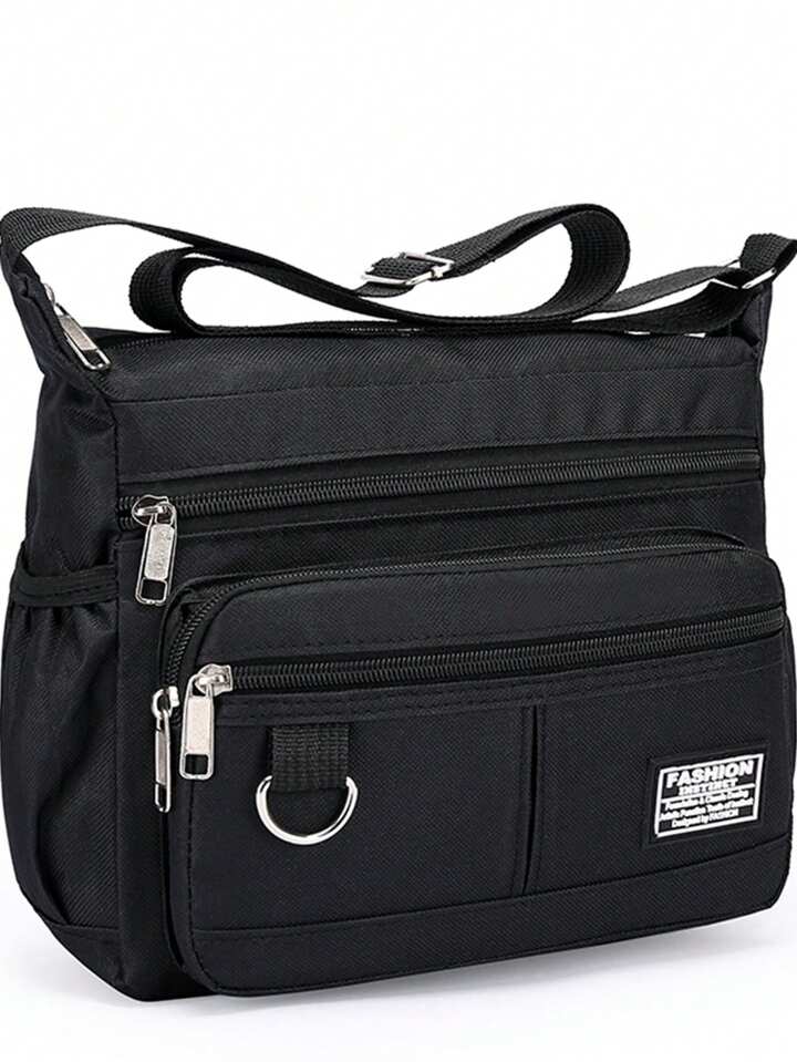 UrbanEdge Mens MultiPocket Crossbody Bag  Large Capacity Shoulder Satchel For Travel  Business 5