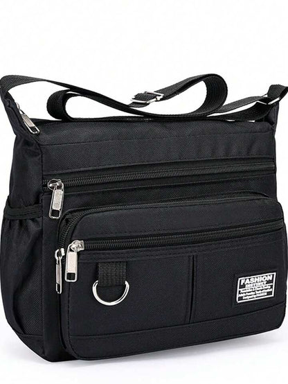 UrbanEdge Mens MultiPocket Crossbody Bag  Large Capacity Shoulder Satchel For Travel  Business 5