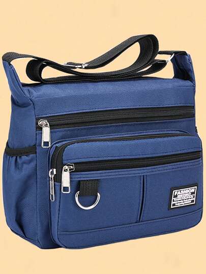 UrbanEdge Mens MultiPocket Crossbody Bag  Large Capacity Shoulder Satchel For Travel  Business 6