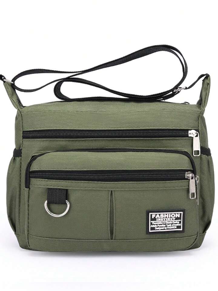 UrbanEdge Mens MultiPocket Crossbody Bag  Large Capacity Shoulder Satchel For Travel  Business 4
