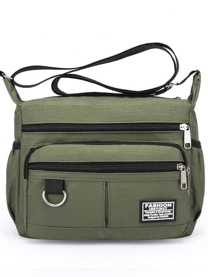 UrbanEdge Mens MultiPocket Crossbody Bag  Large Capacity Shoulder Satchel For Travel  Business 4