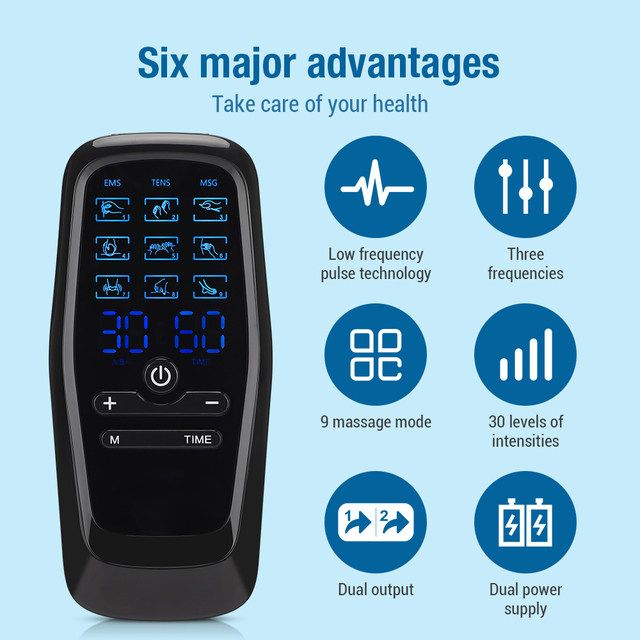 PhysioPulse Digital TENS EMS Therapy Device  Portable Muscle Stimulator For Pain Relief And Recover 5