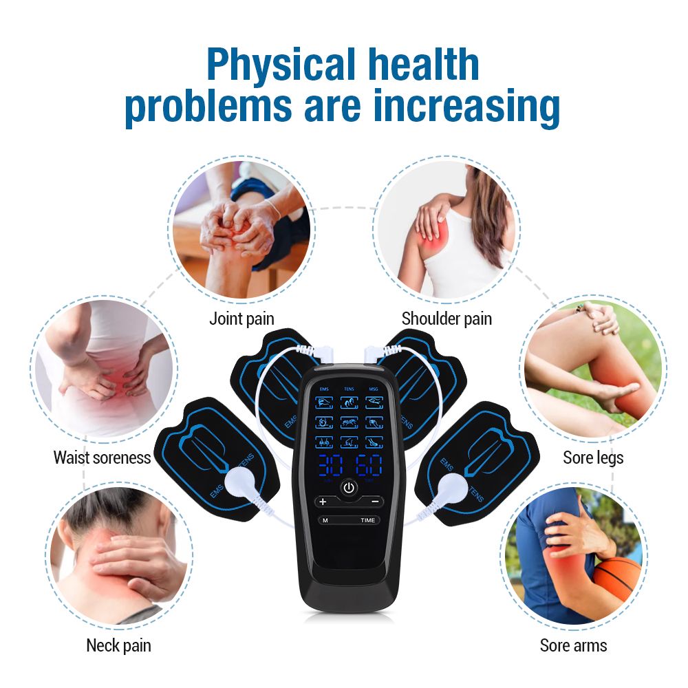 PhysioPulse Digital TENS EMS Therapy Device  Portable Muscle Stimulator For Pain Relief And Recover 3