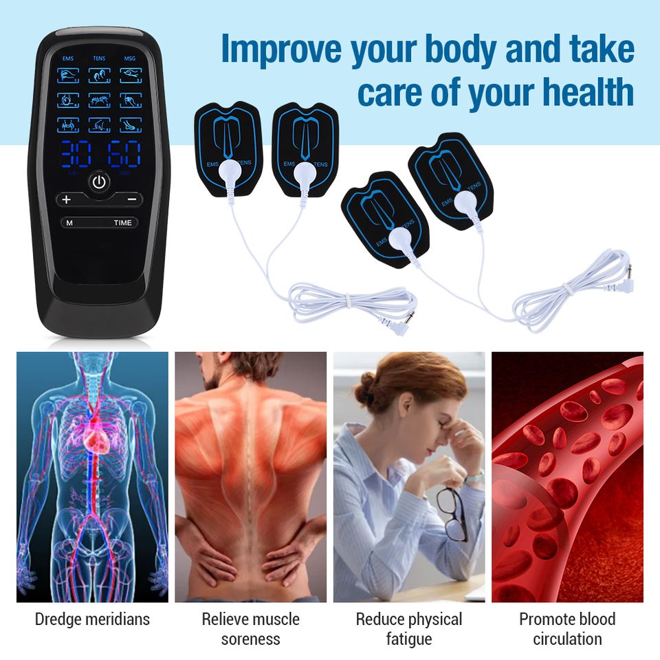 PhysioPulse Digital TENS EMS Therapy Device  Portable Muscle Stimulator For Pain Relief And Recover 4