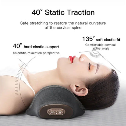 Okayso Heated Neck Massager Pillow  Cervical Traction  Vibration Therapy For Neck And Shoulder 6