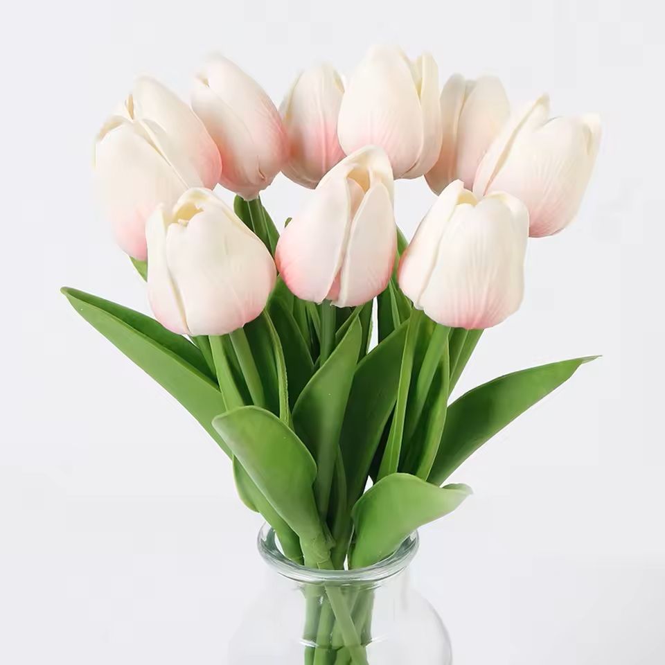 Real Touch Artificial Tulip Bouquet For Home And Wedding Decor  10 Stems 6