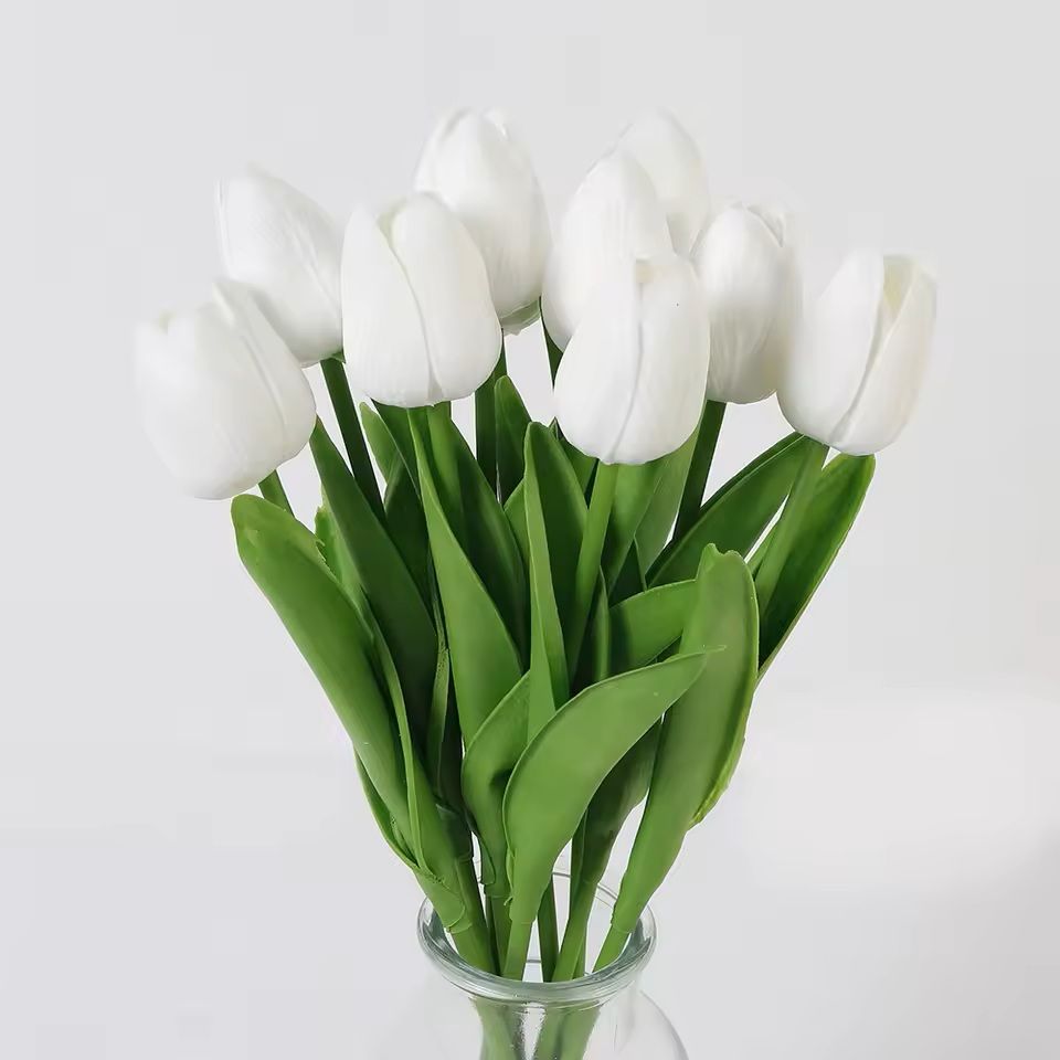 Real Touch Artificial Tulip Bouquet For Home And Wedding Decor  10 Stems 7