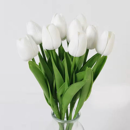 Real Touch Artificial Tulip Bouquet For Home And Wedding Decor  10 Stems 7