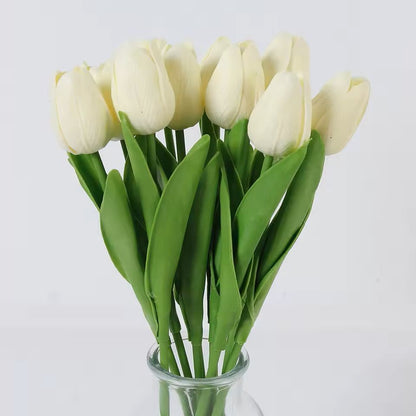 Real Touch Artificial Tulip Bouquet For Home And Wedding Decor  10 Stems 8