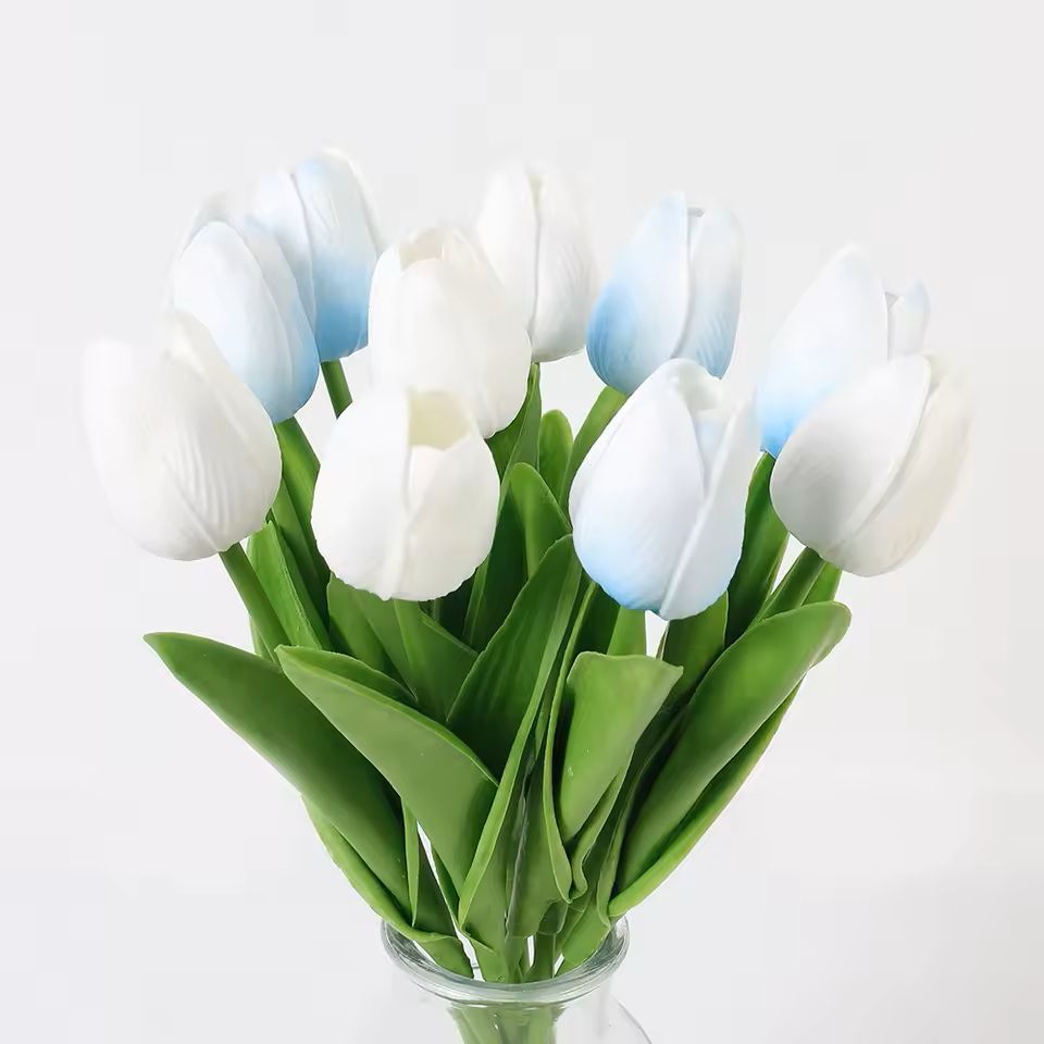 Real Touch Artificial Tulip Bouquet For Home And Wedding Decor  10 Stems 17