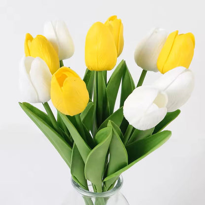 Real Touch Artificial Tulip Bouquet For Home And Wedding Decor  10 Stems 19