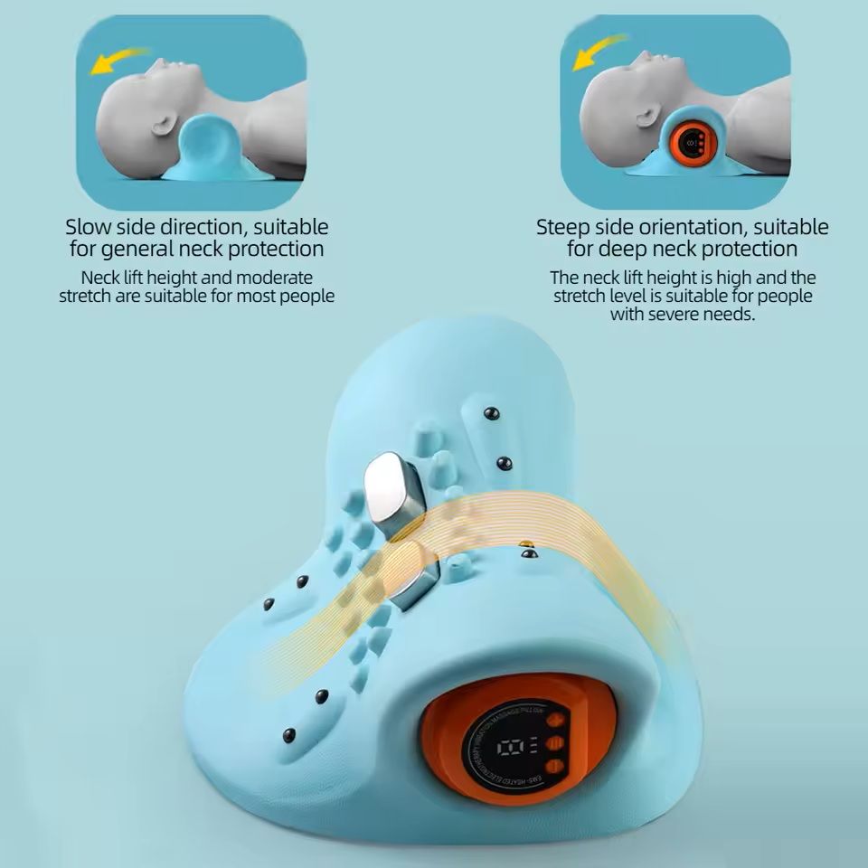 Electric Neck Stretcher With Heating And Cervical Traction Massage 3