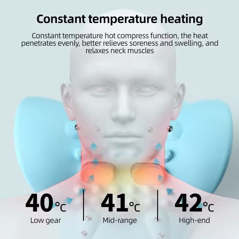 Electric Neck Stretcher With Heating And Cervical Traction Massage 5