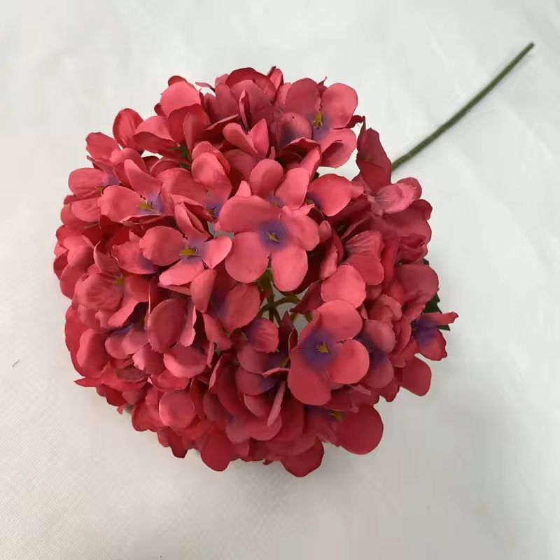 Silk Hydrangea Bouquet With Big Blooms For Home And Wedding Decor 16