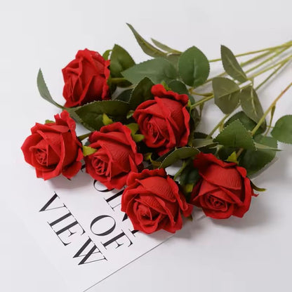 Artificial Rose Flower Stems for Home and Wedding Decoration