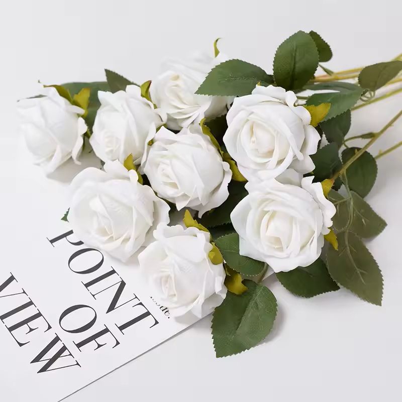Artificial Rose Flower Stems For Home And Wedding Decoration 1