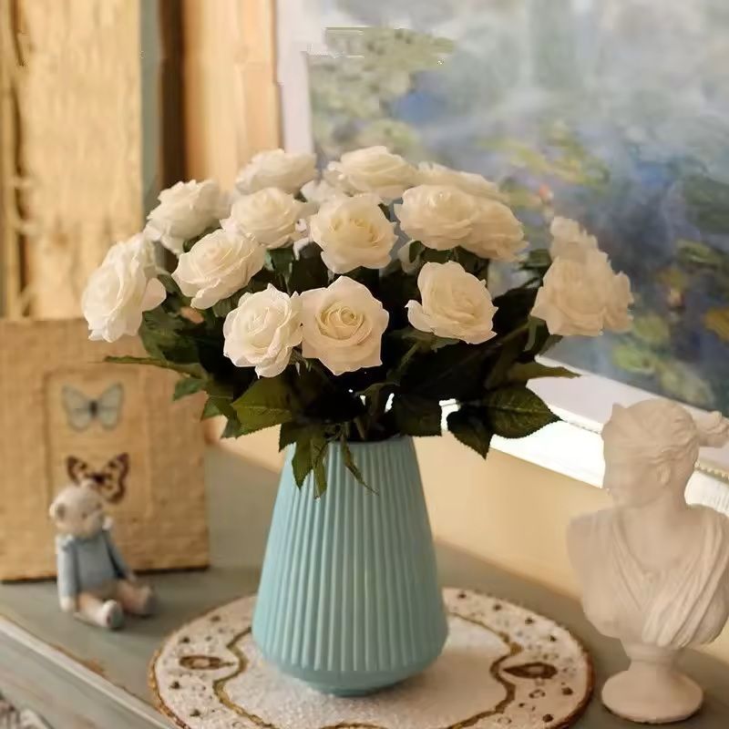 Artificial Rose Flower Stems For Home And Wedding Decoration 15