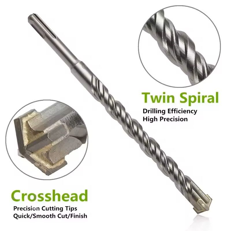 Electric Hammer Drill Bits For Concrete And Stone SDS Plus Tungsten Steel 2