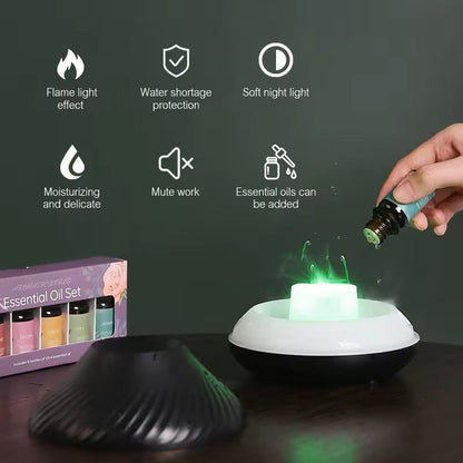Volcanic Flame Aroma Diffuser And Essential Oil Humidifier With Night Light 5
