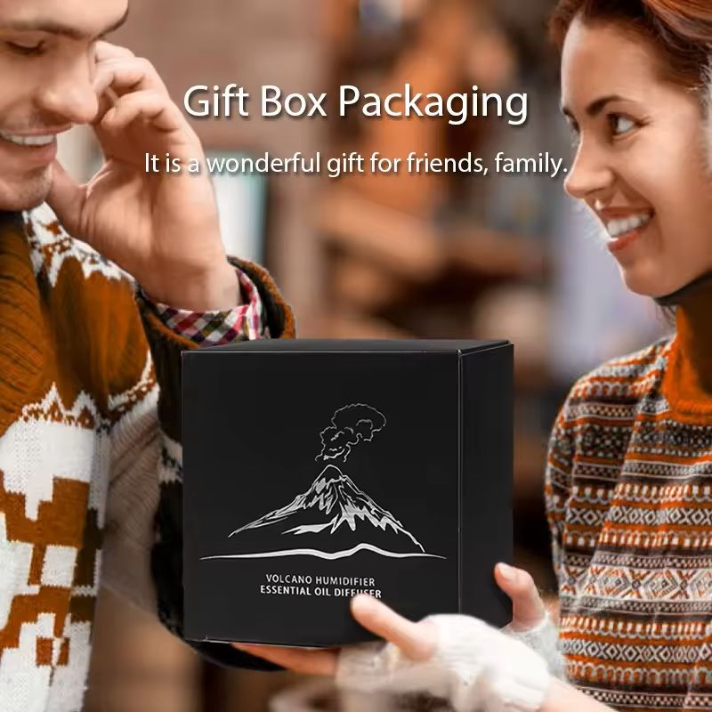 Volcanic Flame Aroma Diffuser And Essential Oil Humidifier With Night Light 7